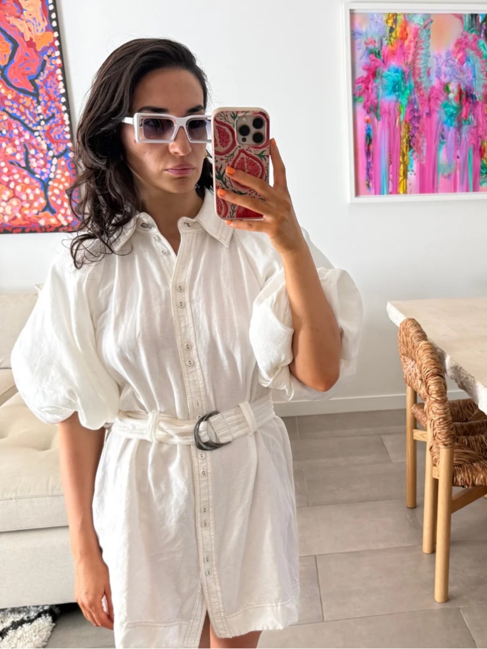 Cult Gaia White Hera Sunglasses NEW - Picture 6 of 17
